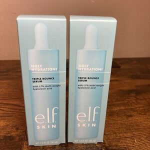 e.l.f. SKIN Holy Hydration! Triple‎ Bounce Serum Lot of 2 New